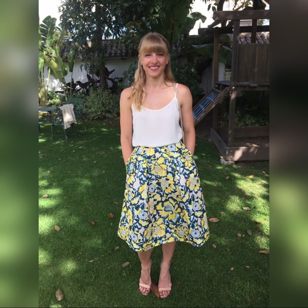Floral Midi Skirt